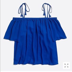 NEW! J. Crew Tie Cold shoulder top